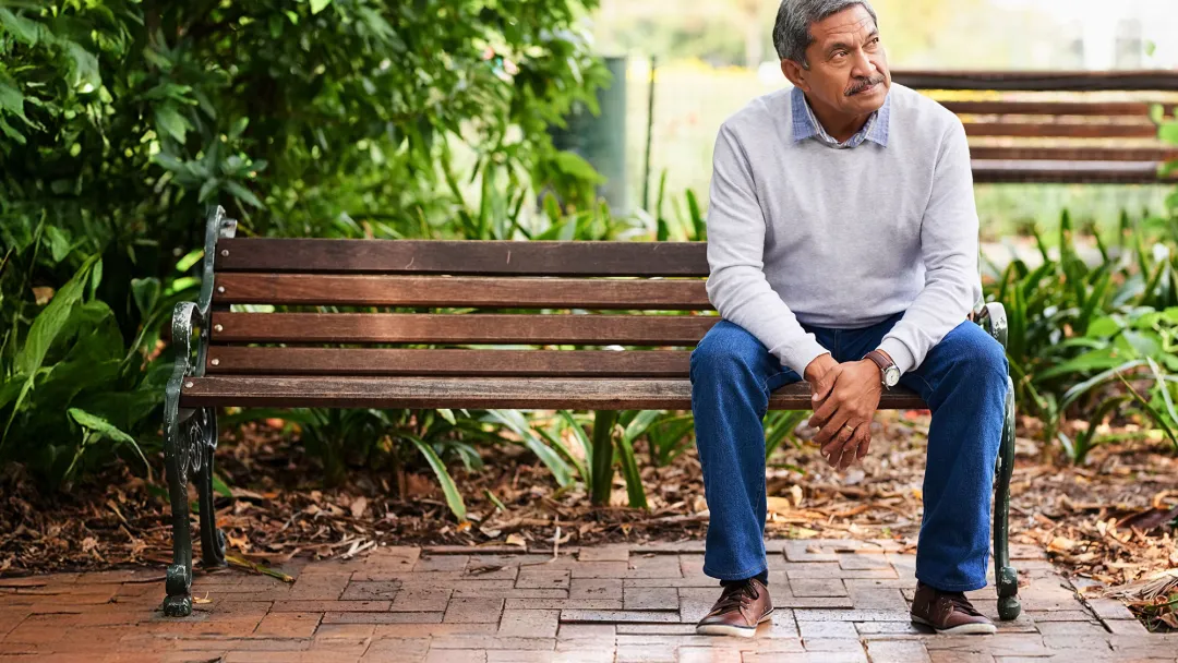 man seating outdoors