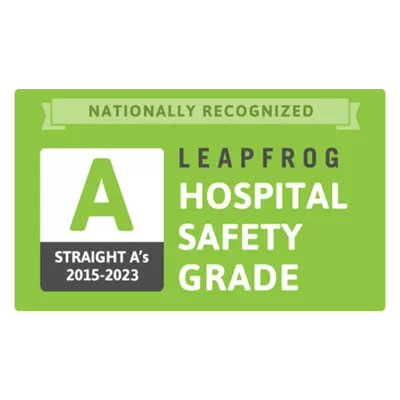 Award: Leapfrog - Hospital Safety Grade - Straight A's 2015-2023