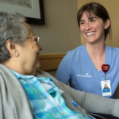 patient talking to provider