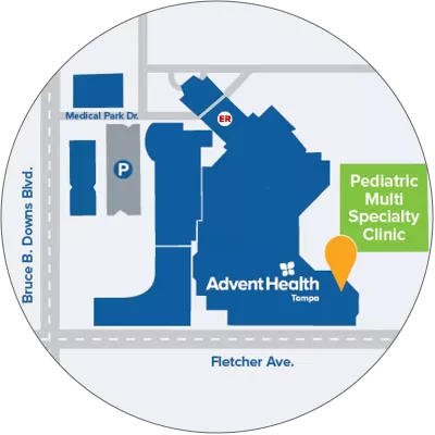 Map Locations AHMG Pediatrics Tampa