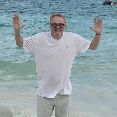 Michael bariatric patient at the beach