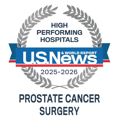 US News 2025-2026 High Performing Prostate Cancer Surgery