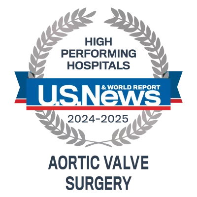 US News High Performing Aortic Valve Surgery 2024-2025