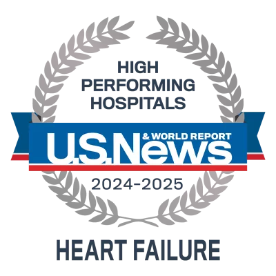 US News High Performing Hospitals Heart Failure 2024-2025