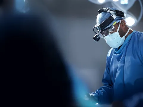 hero physician performing surgery