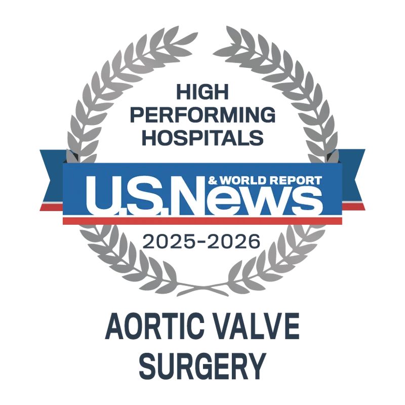 AdventHealth Orlando is recognized by U.S. News & World Report as a high performing hospital.