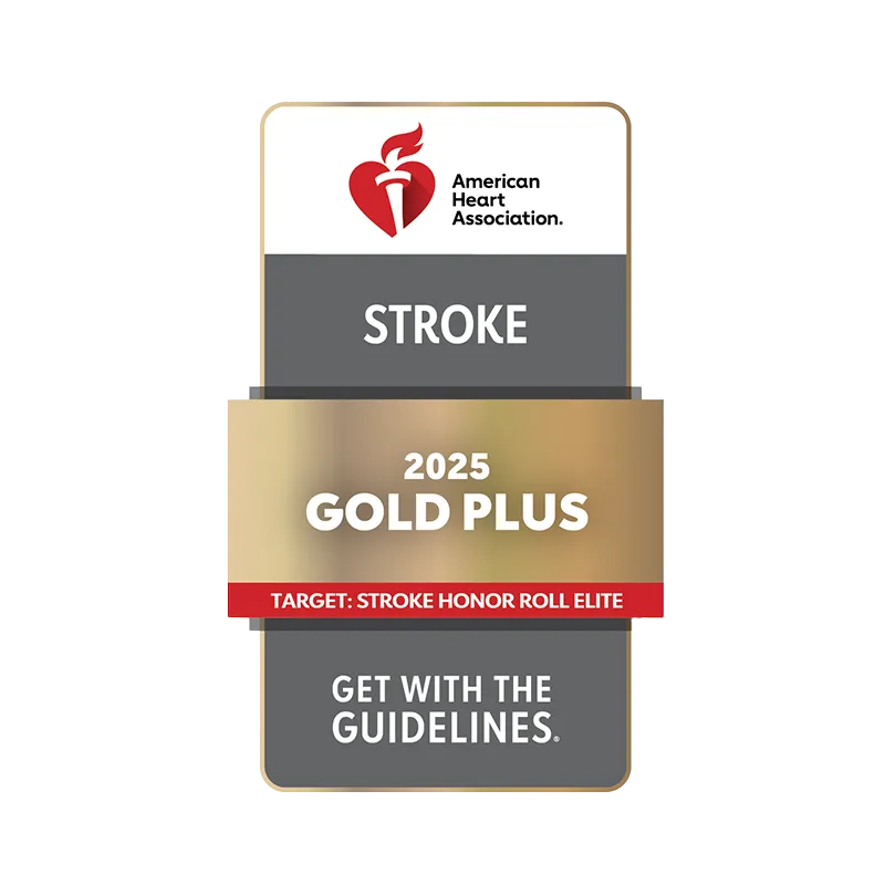 AHA Stroke get with the guidelines gold plus award