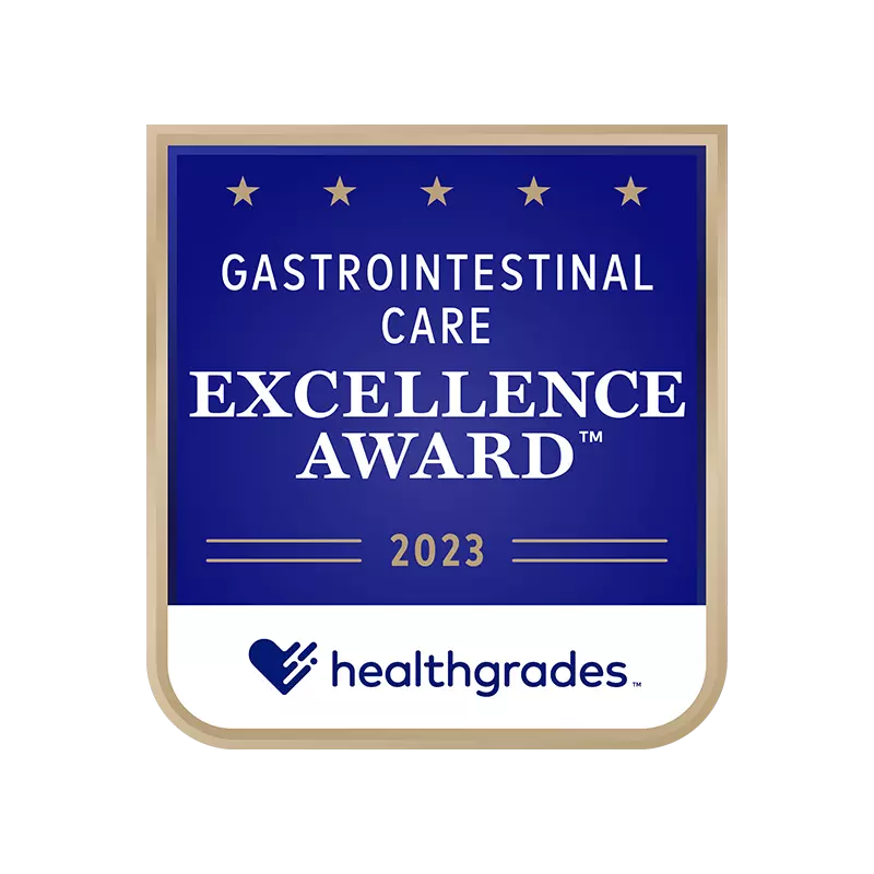 Healthgrades Gastrointestinal Care Excellence Award 2023