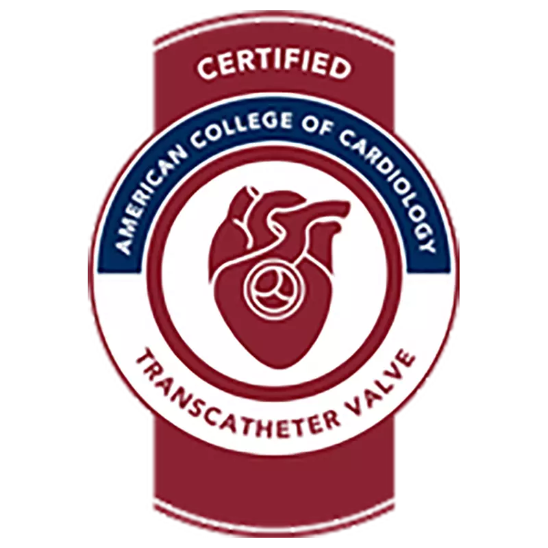 Award Badge American College of Cardiology Transcatheter Valve Certification CV West