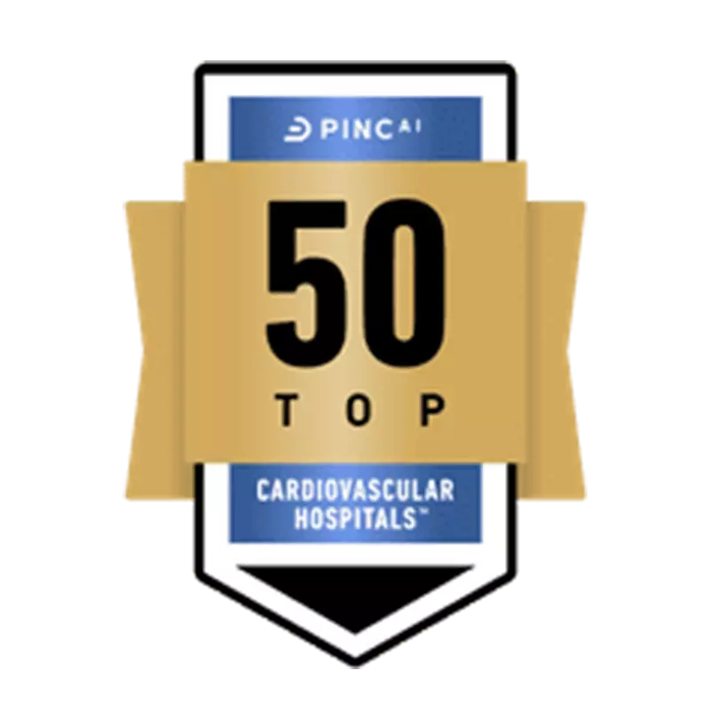 Award Badge Top Hospitals by PINC AI and Fortune