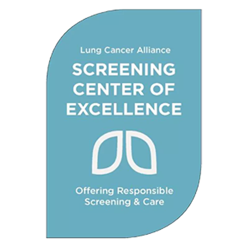 Designated as Screening Centers Of Excellence by Lung Cancer Alliance