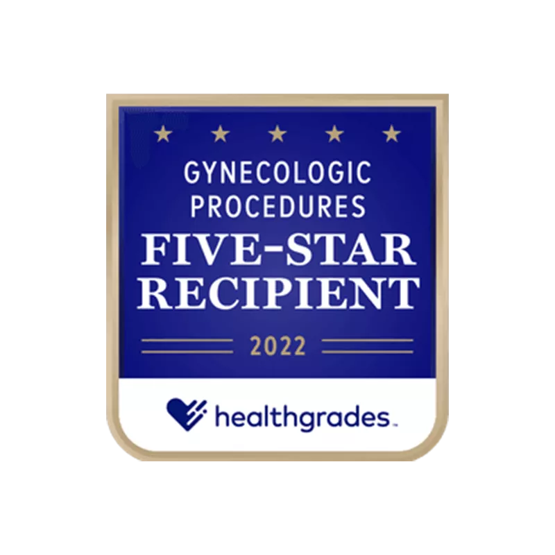 Award: Healthgrades - Five-Star Recipient for Gynecologic Procedures - 2022