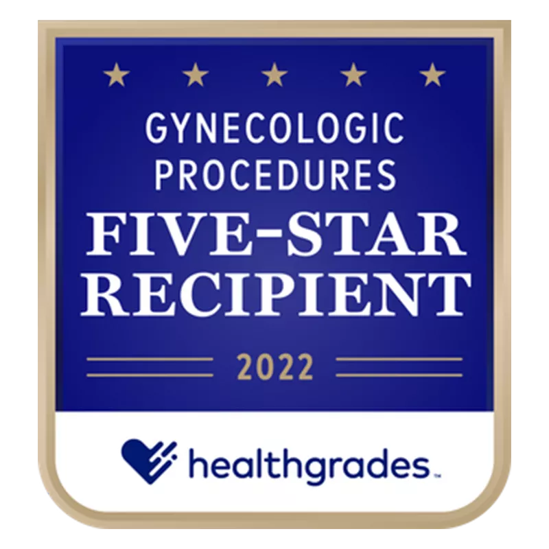 Award: Healthgrades - Five-Star Recipient Gynecologic Procedures 2022