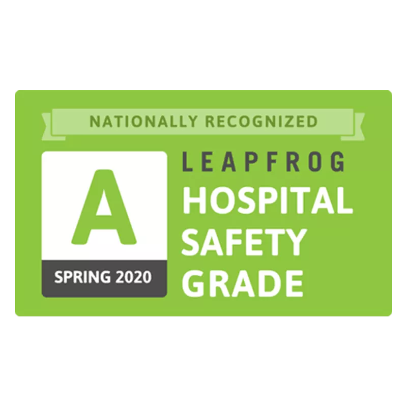 Award: Leapfrog - Hospital Safety Grade - Spring 2020