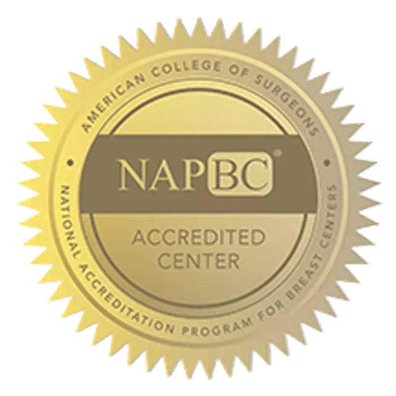 NAPBC Accredited Center seal