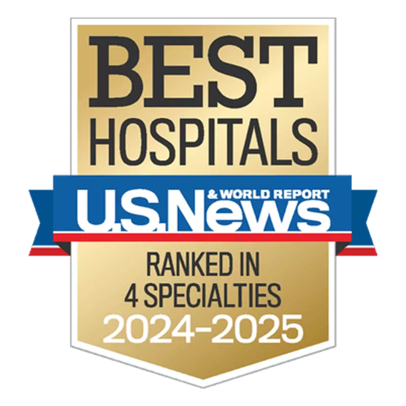 U.S. News Best Hospitals Award: Ranked in 4 Specialties 2024-2025