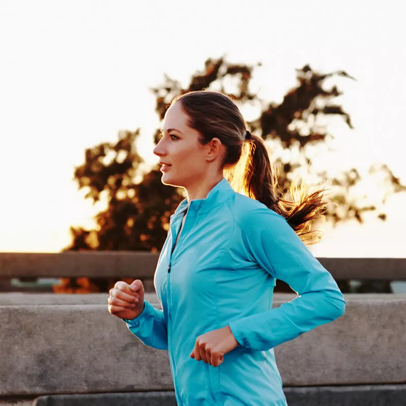 woman jogging