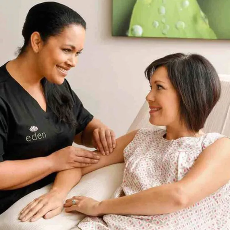 eden spa therapist and patient