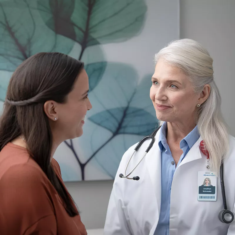 woman and doctor meeting in office
