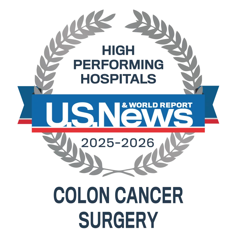 US News 2025-2026 High Performing Colon Cancer Surgery