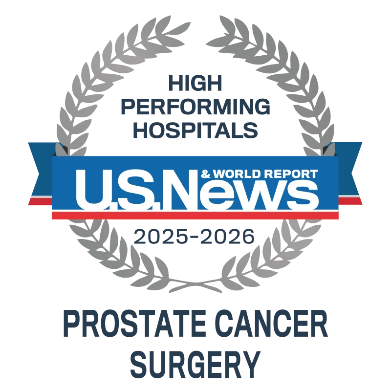US News 2025-2026 High Performing Prostate Cancer Surgery
