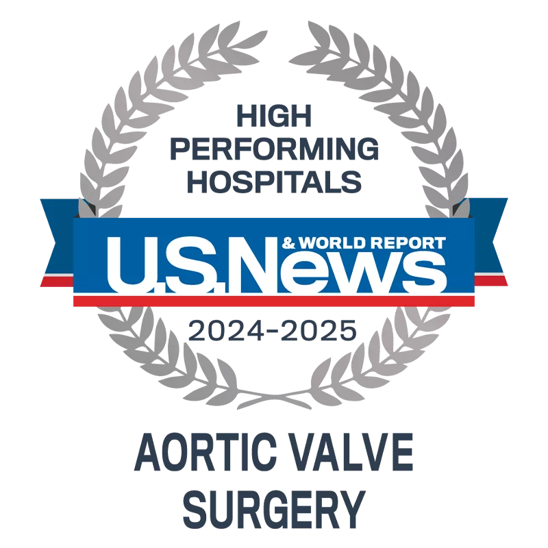 US News High Performing Aortic Valve Surgery 2024-2025