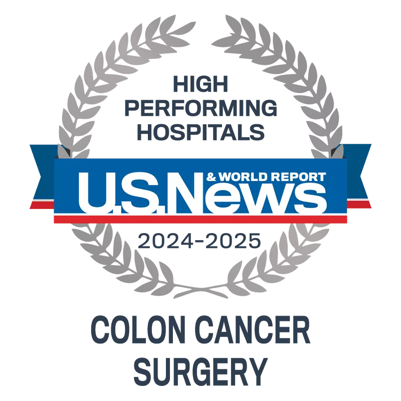 US News High Performing Hospital Colon Cancer Surgery 2024-2025