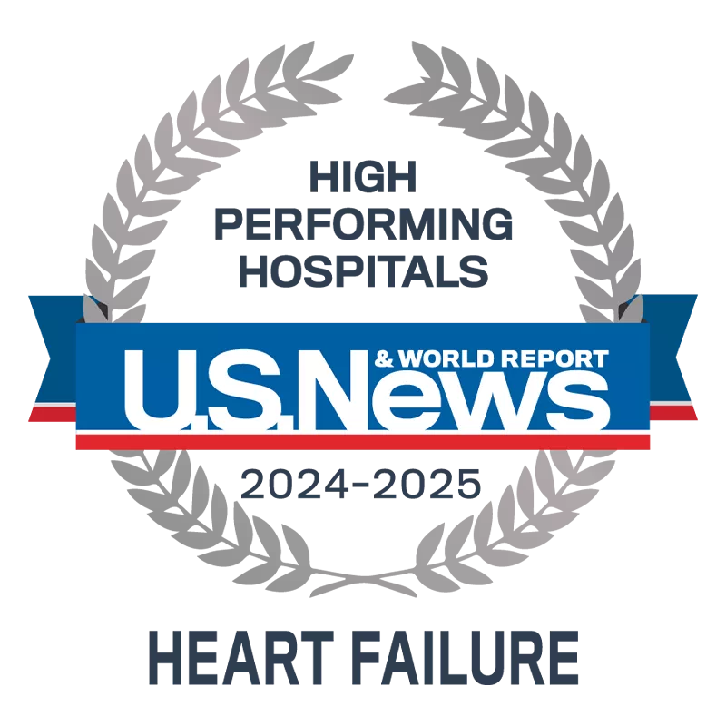 US News High Performing Hospitals Heart Failure 2024-2025