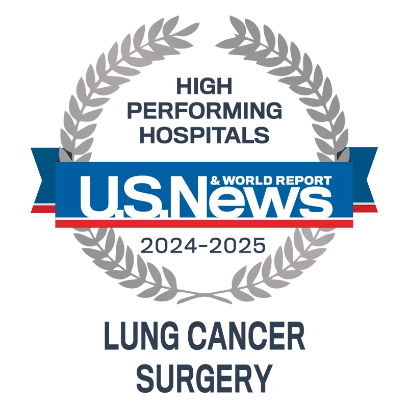 US News High Performing Lung Cancer Surgery 2024-2025