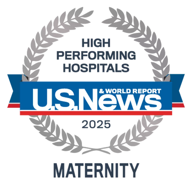 US News High Performing Hospital Maternity 2025 award
