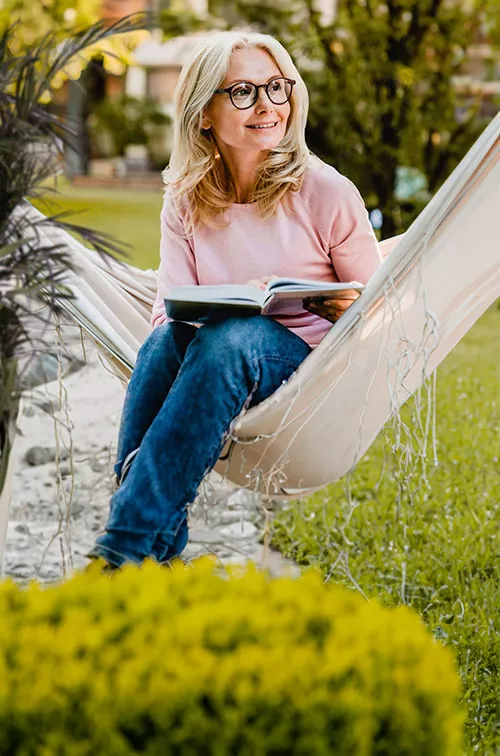 mammography-woman-outdoors-looking-away